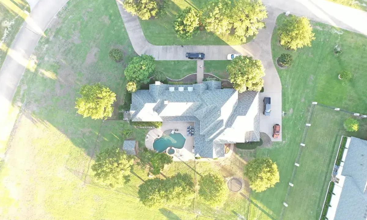 New shingle roof installation on a home in New Canaan